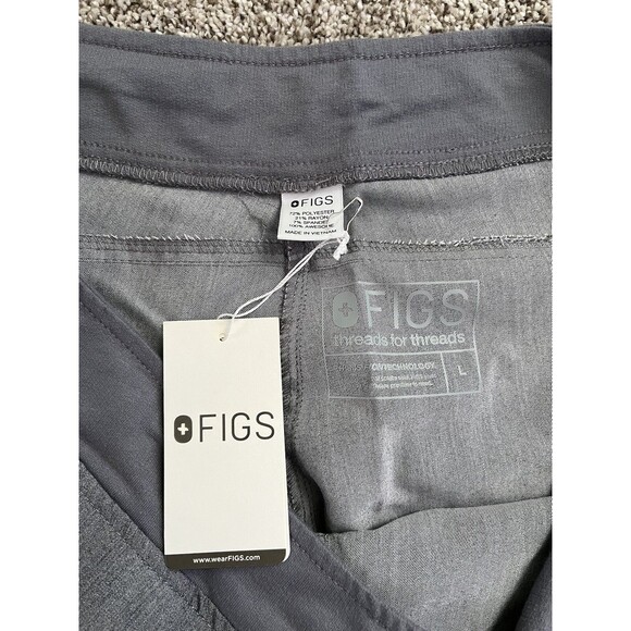 FIGS Kade Cargo Scrub Pants FW4300 GPT Graphite Gray Women's Size Large NWT - Picture 4 of 10